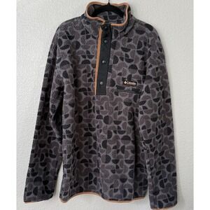 Columbia Men's M MEDIUM Helvetia II Half Snap Fleece Pullover - New